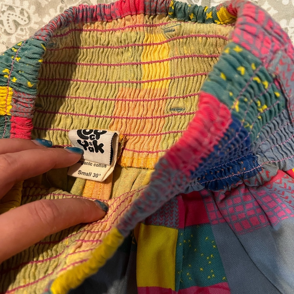 Lucy & Yak Colorful Patchwork Women's Pants - Picture 3 of 4